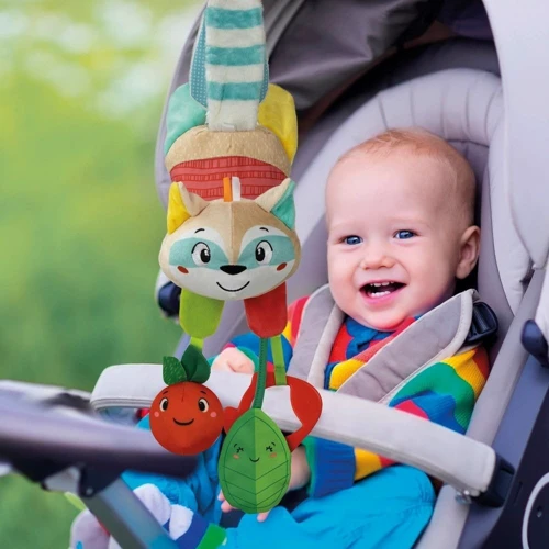 Брязкальце на коляску Clementoni Easy-Peasy Soft Raccoon (8005125177899)