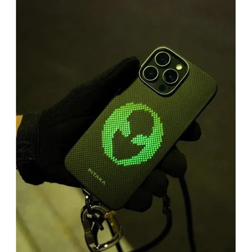 Чехол для iPhone Pitaka Aries Tactile Woven Case Alien (KI1601ALP) for iPhone 16 Pro Max фото 6