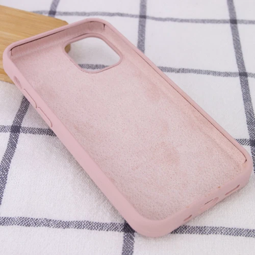 Чехол для iPhone Mobile Case Silicone Case Full Protective Pink Sand for iPhone 15 Plus: Материалы Силикон