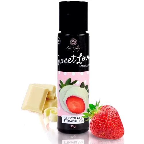 Гель для орального секса Secret Play - Sweet Love Strawberries & White chocolate Gel, 60 ml