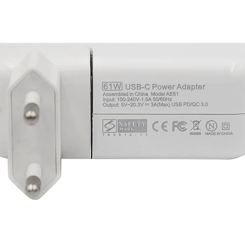 Зарядний пристрій PowerPlant APPLE 220V, 20V 61W (USB Type-C) (AP61HCUSB): Походження сумісний