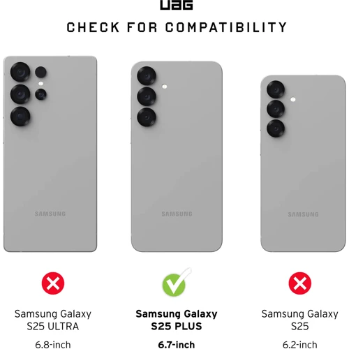 Чохол для телефона Urban Armor Gear UAG Plasma XTE з Magnet Ash/Titanium для Samsung S936 Galaxy S25 Plus: Сумісність Samsung S936 Galaxy S25 Plus