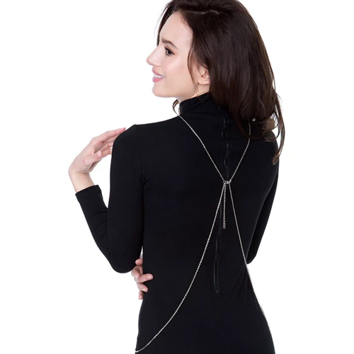 Боди - декоративная цепочка на тело Julimex Bijoux Wendy (Серебряный, D/E), Серебряный, D/E