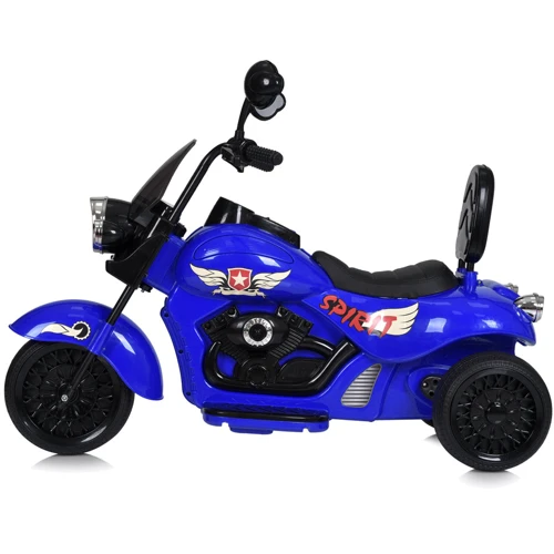 Детский трехколесный электромотоцикл Bambi Harley-Davidson синий (M 5739EL-4)