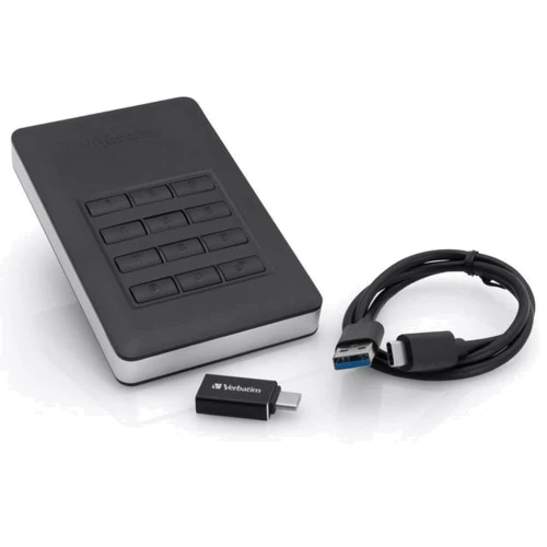 Внешний жесткий диск Verbatim KeyPad 1 TB (53401): Вес, г 283