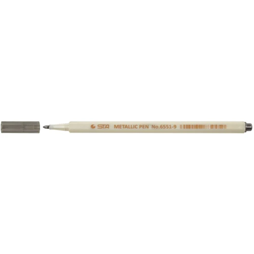 Маркер Paint STA 6551 1 мм, металлик черный (STA6551-M09)