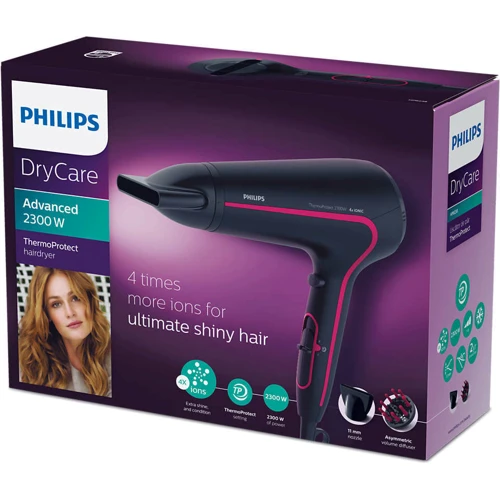 Фен Philips HP8238 / 00: Додаткові параметри Петля для підвішування, Подача холодного повітря, іонізація, концентратор, дифузор
