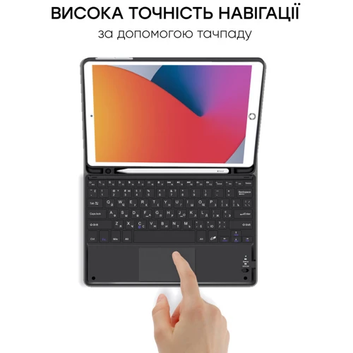 Аксессуар для iPad AirOn Premium Case Smart Keyboard with Trackpad Black for iPad 10.2" 2019-2021/iPad Air 2019 фото 7