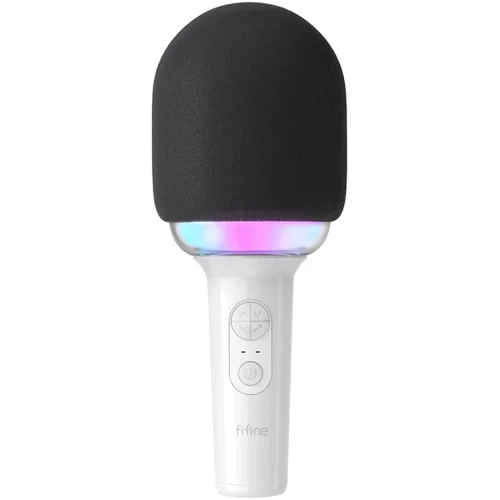 Микрофон для караоке Fifine RGB E2W White: Тип преобразователя Динамический