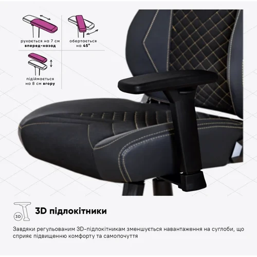 Геймерское кресло Cyberlux Poseidon Black (арт. GM-415 B) фото 8