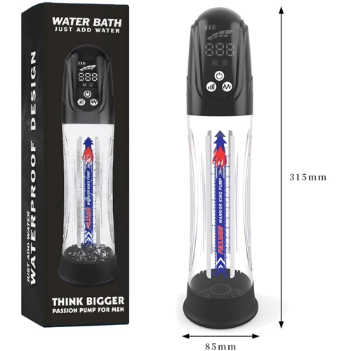 Автоматическая гидропомпа 2в1 (вода/воздух) Men Powerup Water Bath с LED дисплеем