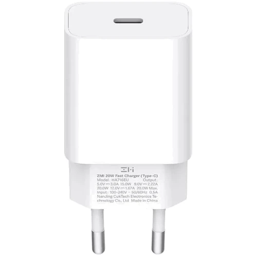 Зарядное устройство Xiaomi ZMI USB-C Power Adapter 20W White (HA716)