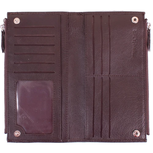 Жіночий гаманець ST Leather Accessories коричневий (NST420-coffee): Формат гаманця горизонтальний