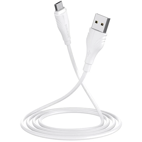 Кабель Borofone USB Cable to Micro USB Optimal 1m White (BX18): Довжина 1 м