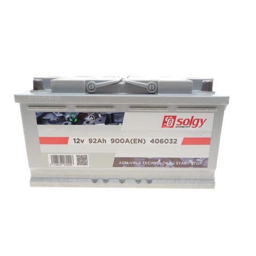 Автомобильный аккумулятор AGM (Start-Stop) Solgy 6CT-92 АзЕ (406032) UA
