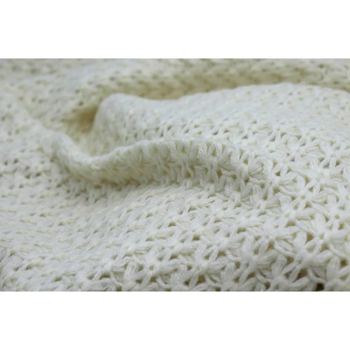 Плед Billerbeck Wohndecke Knit ecru 130х170 см (733016): Колір белый