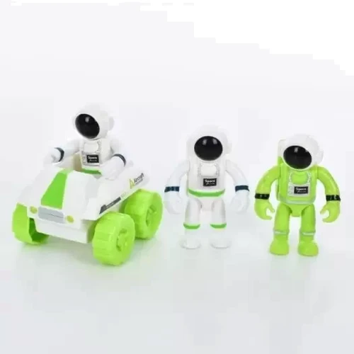 Ігровий набір Space Set ракета 43 см, космоліт, машина, космонавт 3 шт. (YB1988)