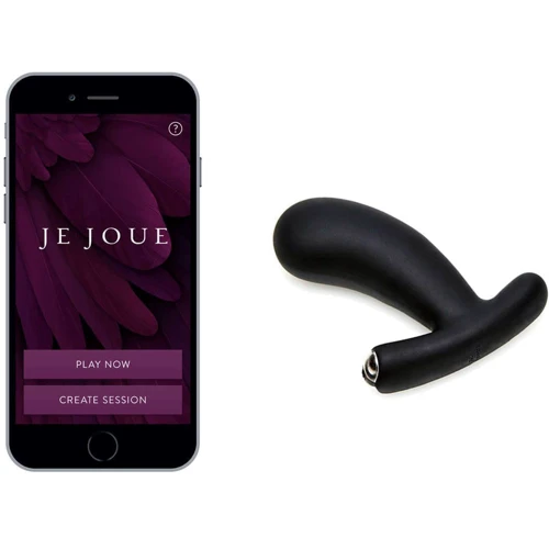 Смарт-массажер простаты Je Joue - NUO Black с двумя моторами и глубокой вибрацией + косметичка