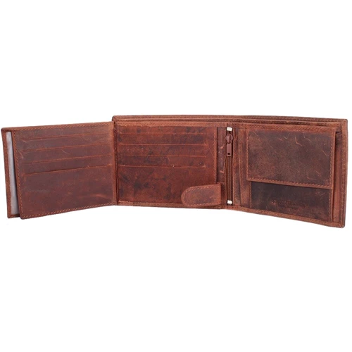 Мужское портмоне Always Wild коричневое (DNKN992-BPU-1-brown) фото 6