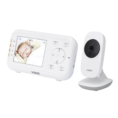 Видеоняня VTECH двухсторонняя с датчиком температуры и цветным экраном 2,8" (цифровая)