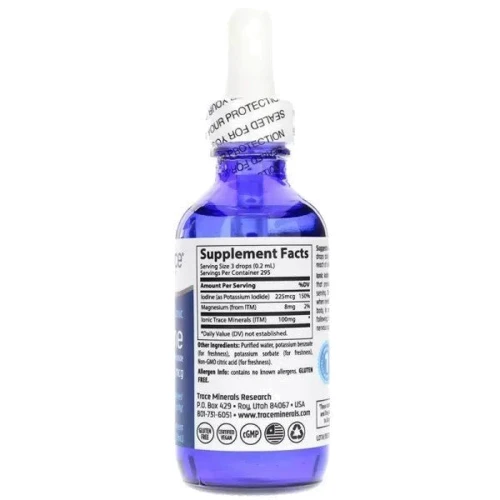 Trace Minerals Ionic Iodine 225 mcg Ионный йод 59 мл: Тип Йод