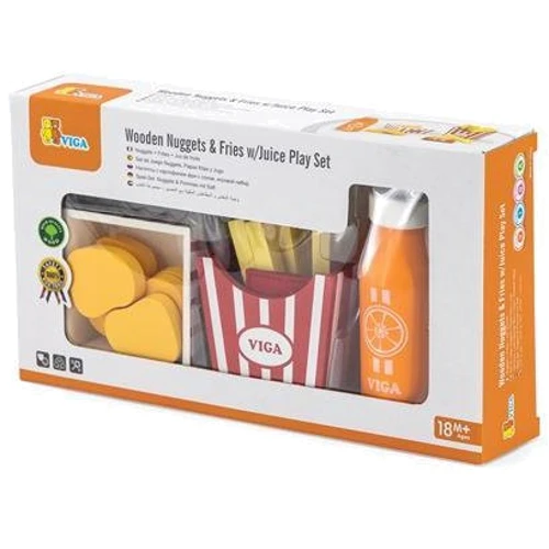 Набір продуктів Viga Toys Нагетси з картоплі фрі із соком (51603): Виробник Viga Toys