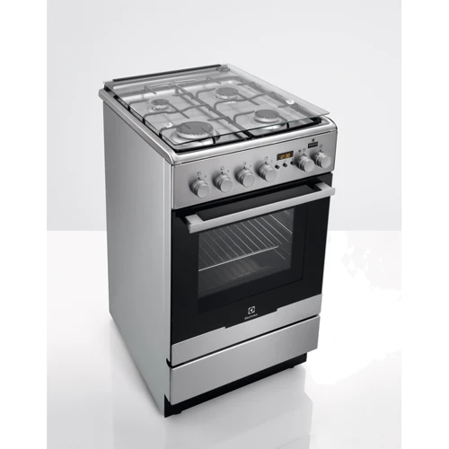 Плита комбінована Electrolux EKK54950OX: Об'єм духовки, л 57
