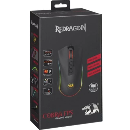 Мышь Redragon Cobra (75054): Длина кабеля 1.8 м