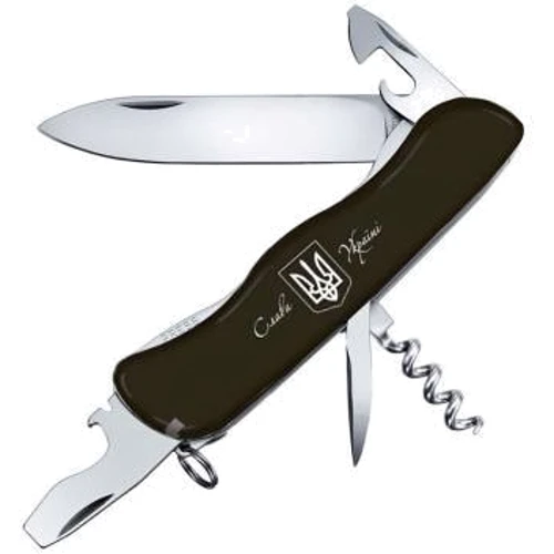 Мультитул Victorinox Nomad Ukraine 111мм/11предметов/черный нейлон /Тризуб белый (0.8353.3R7): Тип мультитул (многофункциональный инструмент)