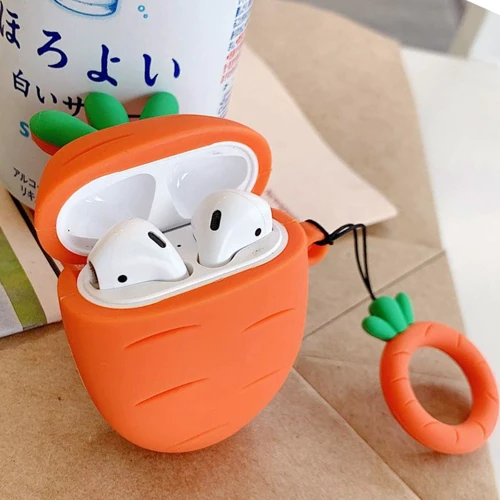 Чехол для наушников TPU Case Smile Fruits Carrot for Apple Airpods: Материал Термопластичный полиуретан