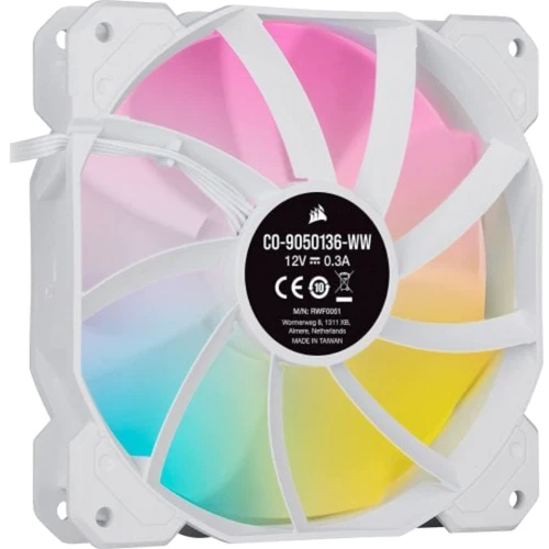 Кулер Corsair SP120 RGB ELITE White (CO-9050137-WW): Назначение для процессора
