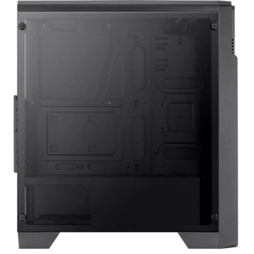 Корпус Aerocool Ore Saturn FRGB-G-BK-v1 Black Mid Tower FRGB: Матеріал передній панелі пластик і метал