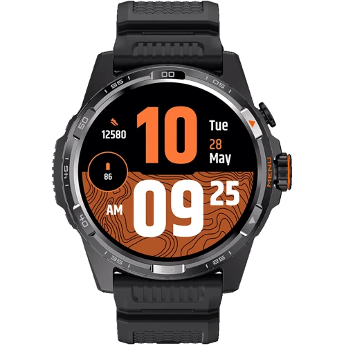 Смарт-часы Mobvoi TicWatch Atlas GPS Black: Дисплей 1.43" AMOLED (466x466) / 326ppi