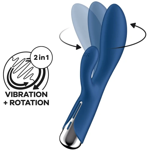 Вибратор-кролик Satisfyer Spinning Rabbit 1 Blue