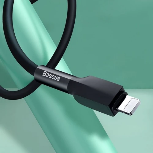 Кабель Baseus USB Cable to Lightning Silica Gel 1m Black (CALGJ-01) фото 3
