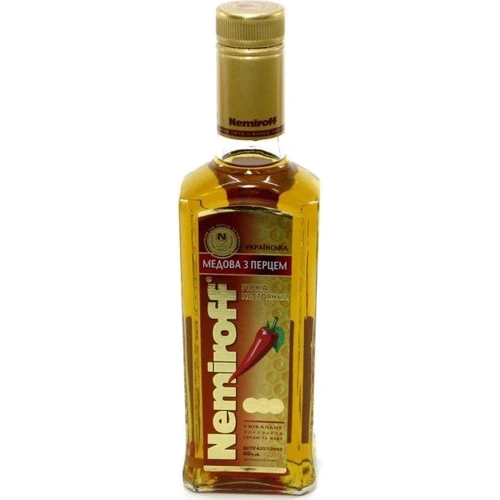 Настойка Nemiroff Украинская медовая с перцем 40% 0,1 л (NMF4820181420864)