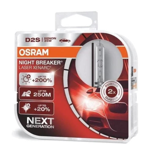 Ксеноновая лампа Osram D2S 66240XNL-DUO Night Breaker Laser +200% 2 шт: Тип ксенон