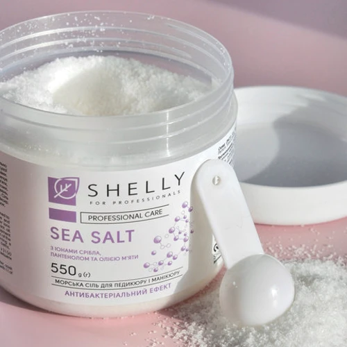 Shelly Сіль для ванн з іонами срібла, пантенолом та олією м'яти 550 g: Призначення Расслабление, Очищение