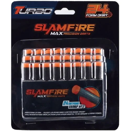 Набір патронів Turbo Slamfire Maх м'яких 24 шт. (ВТ348): Виробник Turbo