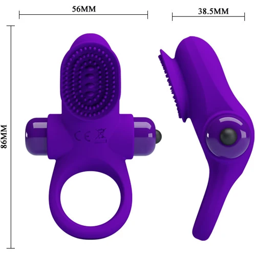 Віброкільце LYBAILE Pretty Love Vibrant Penis Ring II Purple