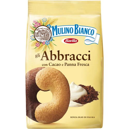 Печенье Mulino Bianco Abbracci шоколадно-молочное 350 г (8076809574082)