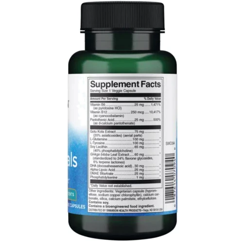 Swanson Brain Essentials Для мозкової діяльності 60 вег капсул: Форма випуску Капсулы