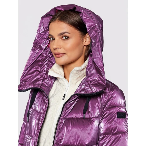 Куртка Woman Jacket Fix Hood 31K2856-C910 44 фіолетовий демісезон з капюшоном: Вид Куртки