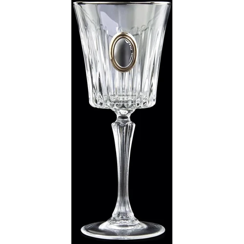 Набор для вина и воды Boss Crystal 6 бокалов, платина, серебро, золото, хрусталь (BCR6VINOPL) фото 2