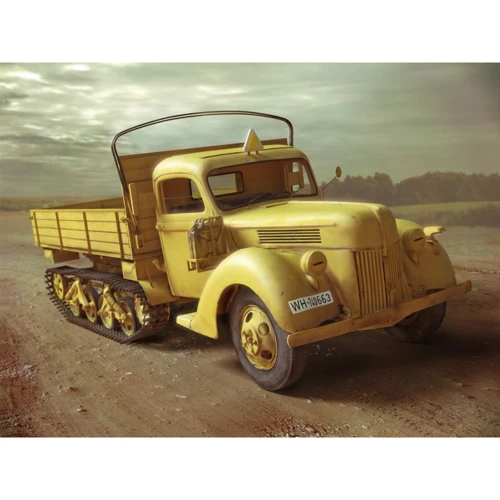 Німецький напівгусеничний вантажний автомобіль ІІ МВ V3000S / SS M (Sd.Kfz.3b) Maultier (ICM35412)