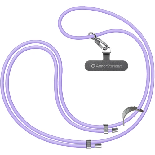 Ремешок для смартфона ArmorStandart Silicone Rope Titanium Violet with Grey holder (ARM76274)