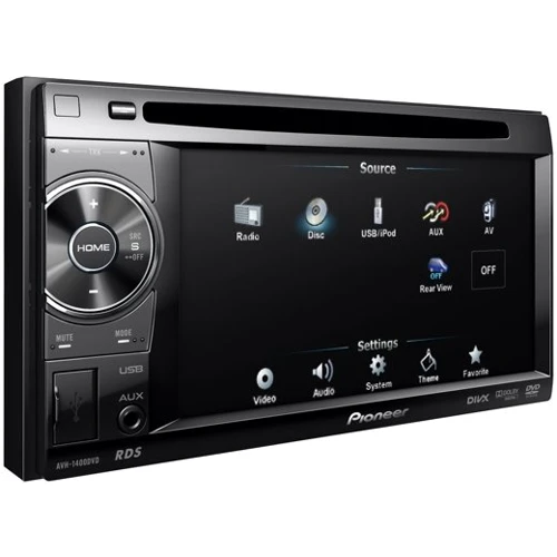 Pioneer AVH-1400DVD: Дисплей 5.8" TFT (480 х 240), сенсорный