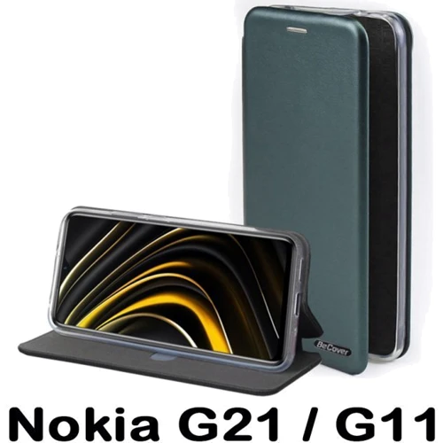 Аксессуар для смартфона BeCover Book Exclusive Dark Green for Nokia G21 / G11 (707916): Цвет зеленый