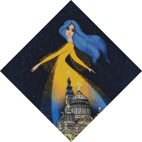 Алмазна мозаїка Ідейка Берегиня Харкова ©mosyakart 40х40см (AMO7241)