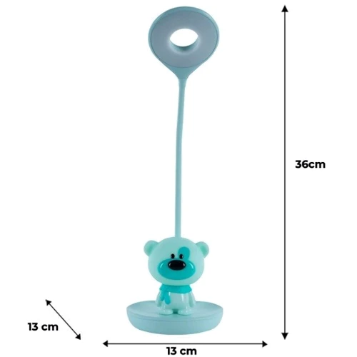 Настільна лампа LED Kite з акумулятором Bear зелена (k24-492-2-4)